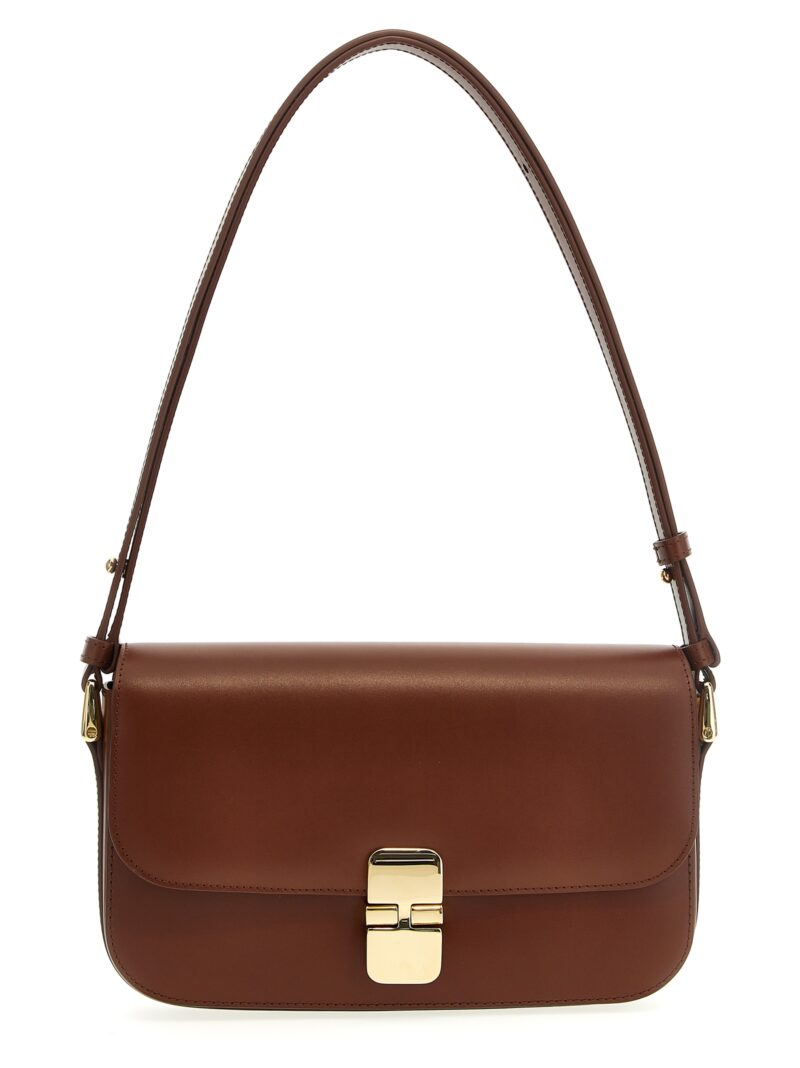 'Grace Baguette’ shoulder bag A.P.C. Brown