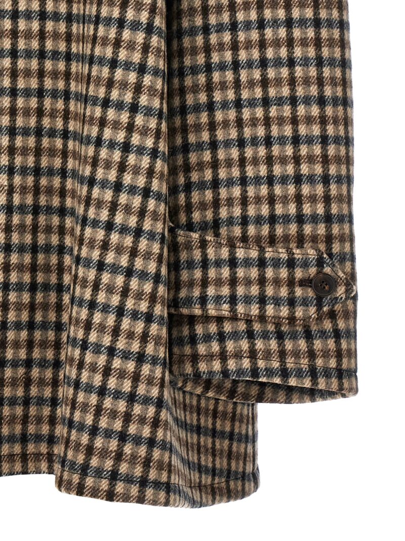 Double-breasted check coat Fall Winter 2021/22 MAISON MARGIELA Multicolor