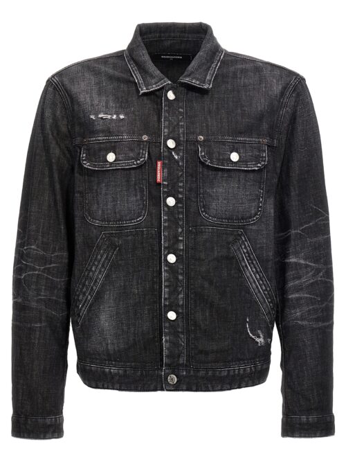 'Boxy Jean' jacket DSQUARED2 Black