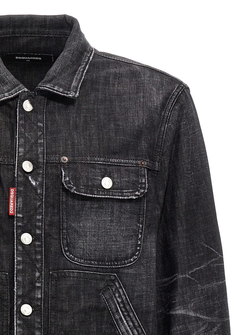 'Boxy Jean' jacket Man DSQUARED2 Black