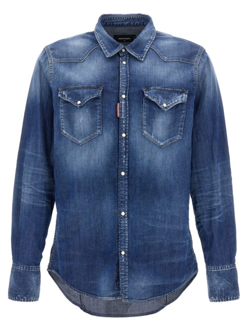 'Classic Western' shirt DSQUARED2 Blue