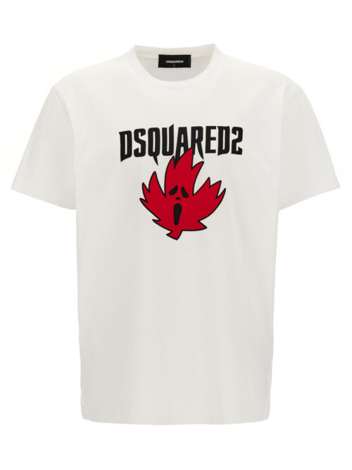 Logo print T-shirt DSQUARED2 White