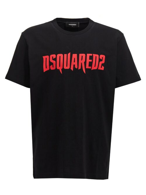 Logo print T-shirt DSQUARED2 Black