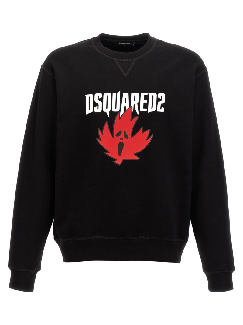 Logo print sweatshirt DSQUARED2 Black