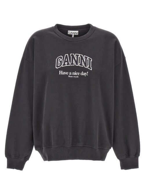 Print sweatshirt GANNI Gray