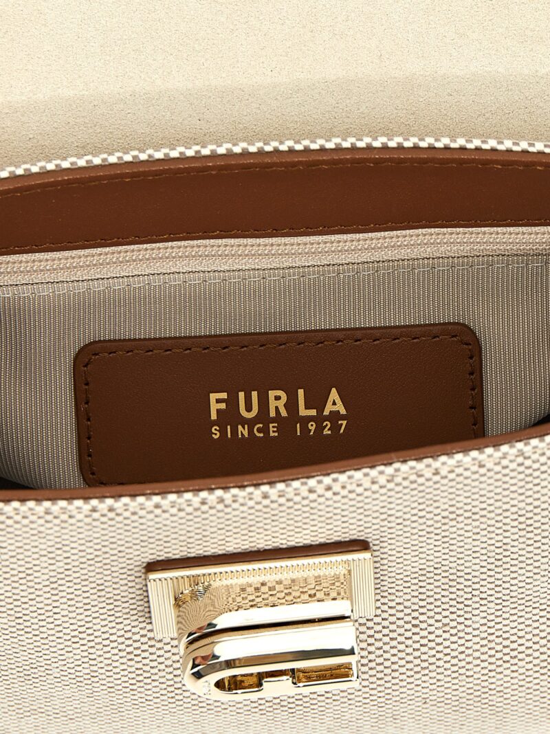 '1927' mini handbag 40% leather 36% cotton 24% polyester FURLA Brown