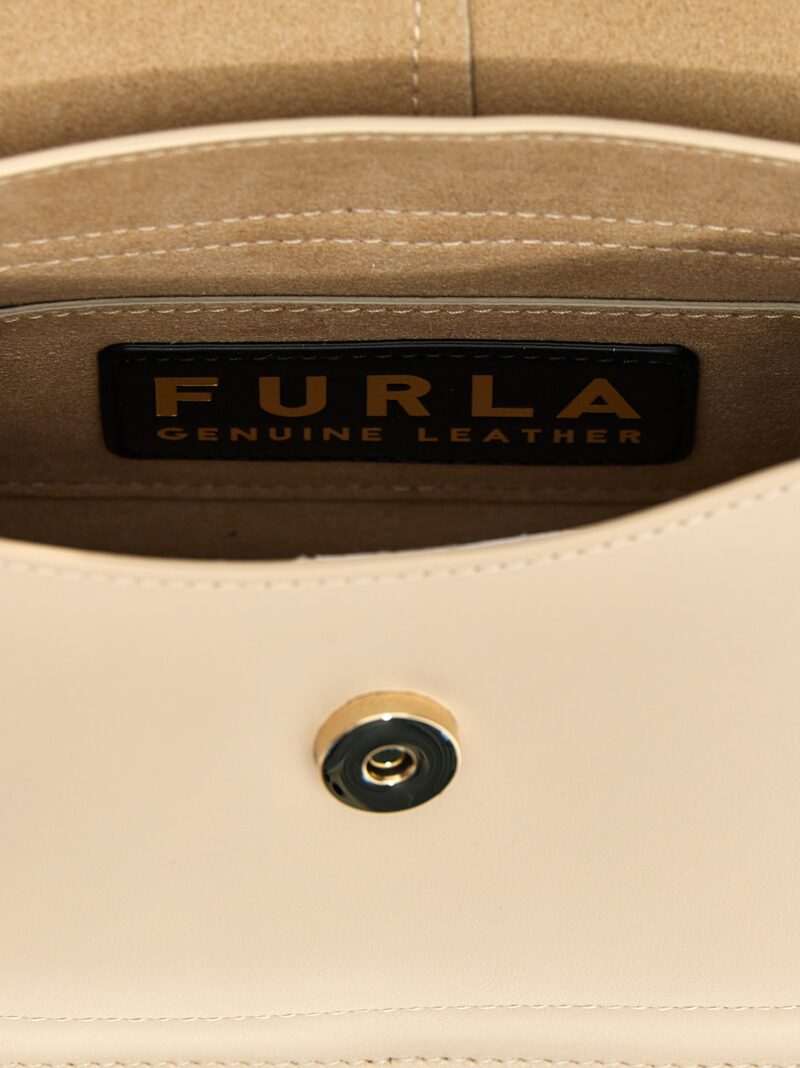 'Furla Flow Mini' handbag 100% calfskin leather (Bos Taurus) FURLA Beige