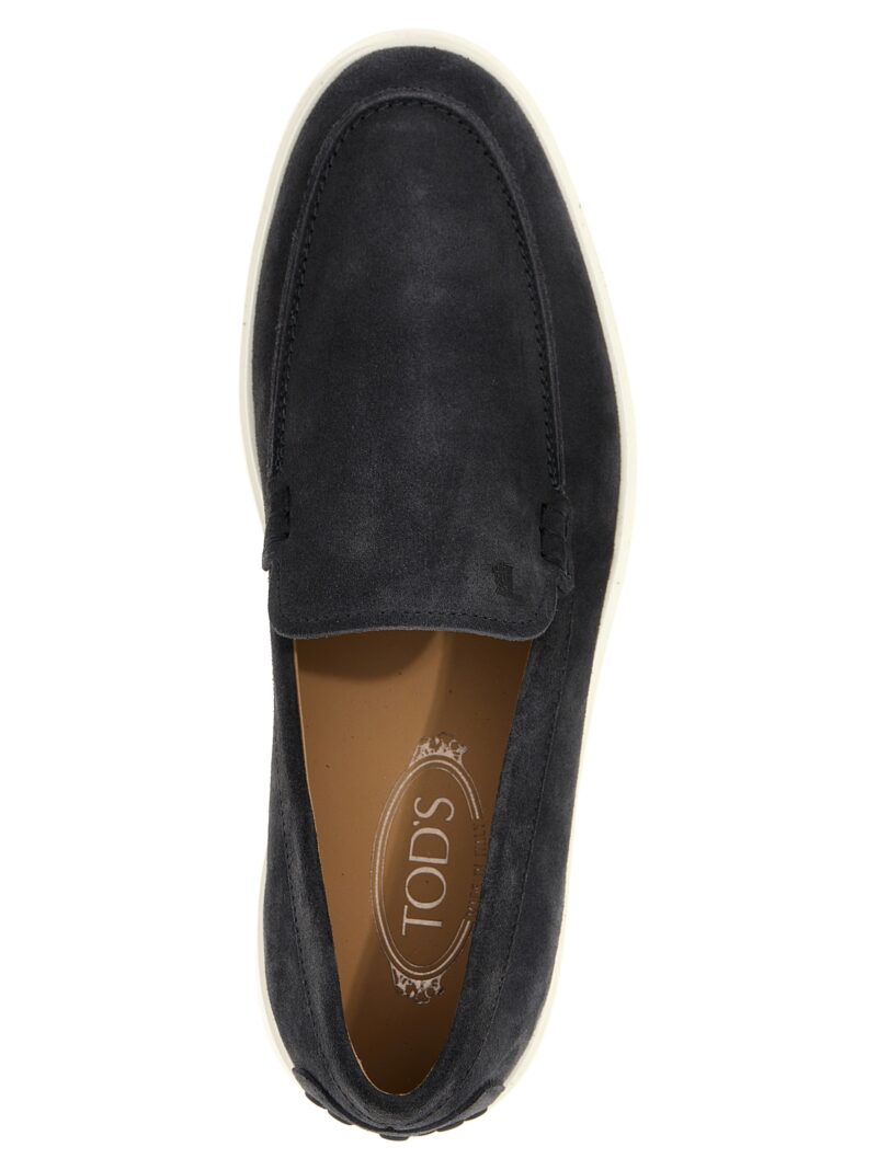 'Ibrido Estivo' loafers 100% suede leather TOD'S Blue