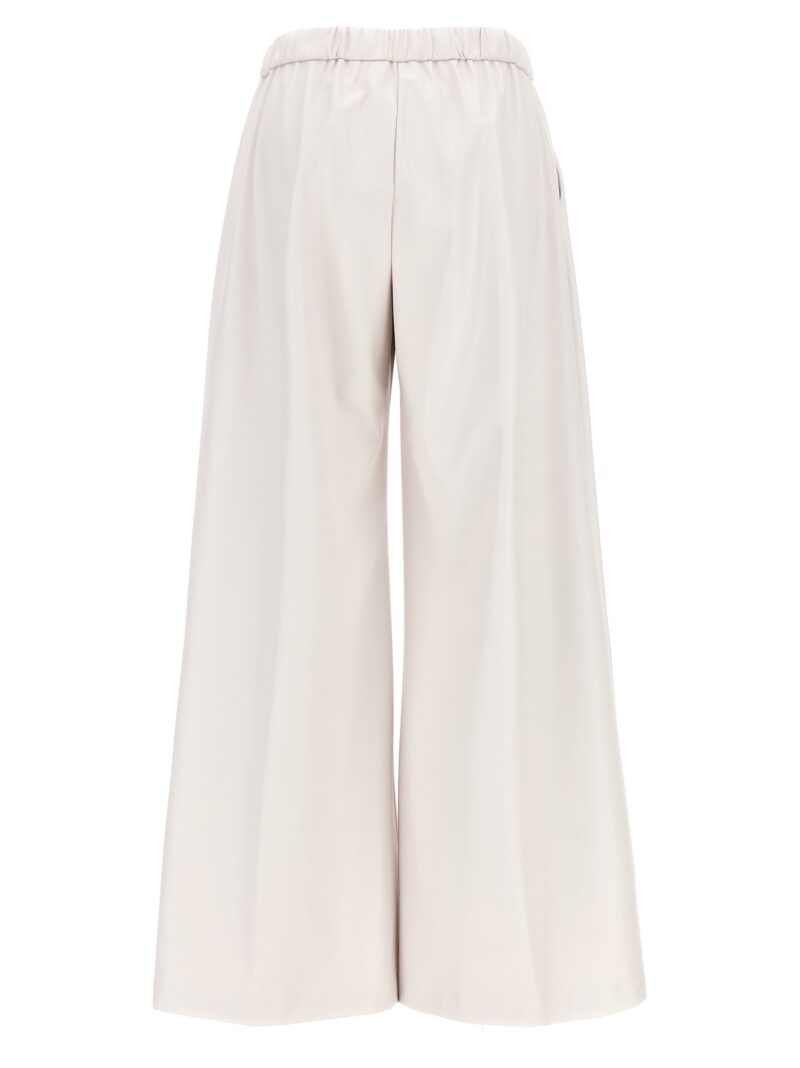 Faux leather trousers 1103E2401501 NUDE White