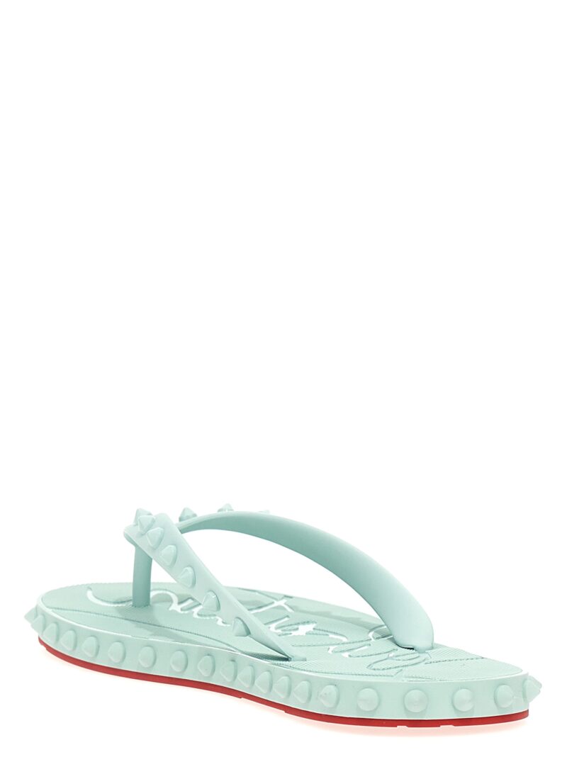 'Super Loubi Flip' thong sandals Woman CHRISTIAN LOUBOUTIN Light Blue