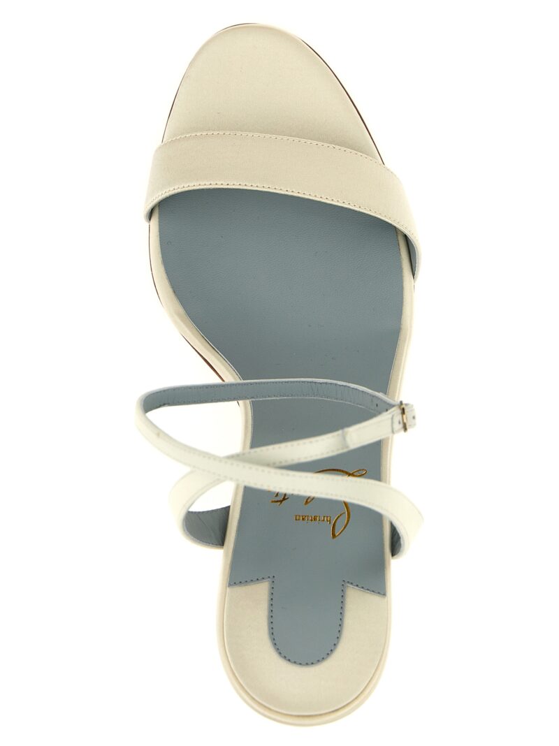 'Loubigirl' sandals 100% silk CHRISTIAN LOUBOUTIN White