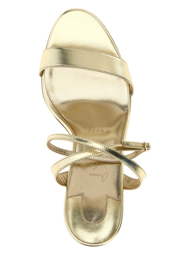 'Loubigirl' sandals 100% leather CHRISTIAN LOUBOUTIN Gold