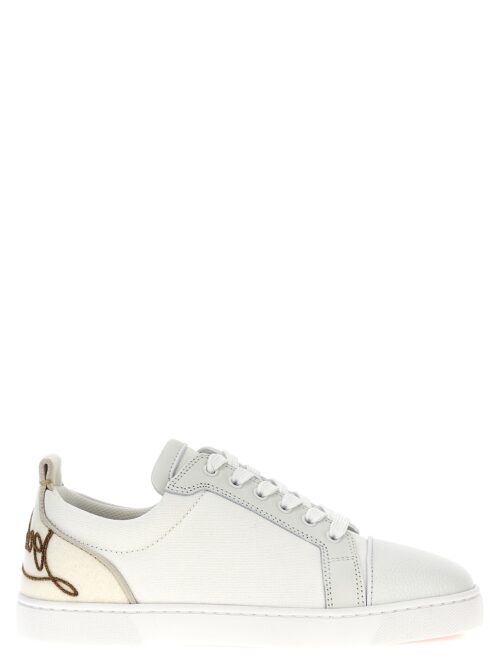 'Fun Louis Junior Flat' sneakers CHRISTIAN LOUBOUTIN White