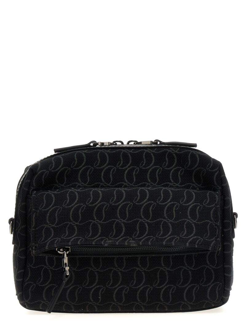 'Zip N Flap' crossbody bag CHRISTIAN LOUBOUTIN Black