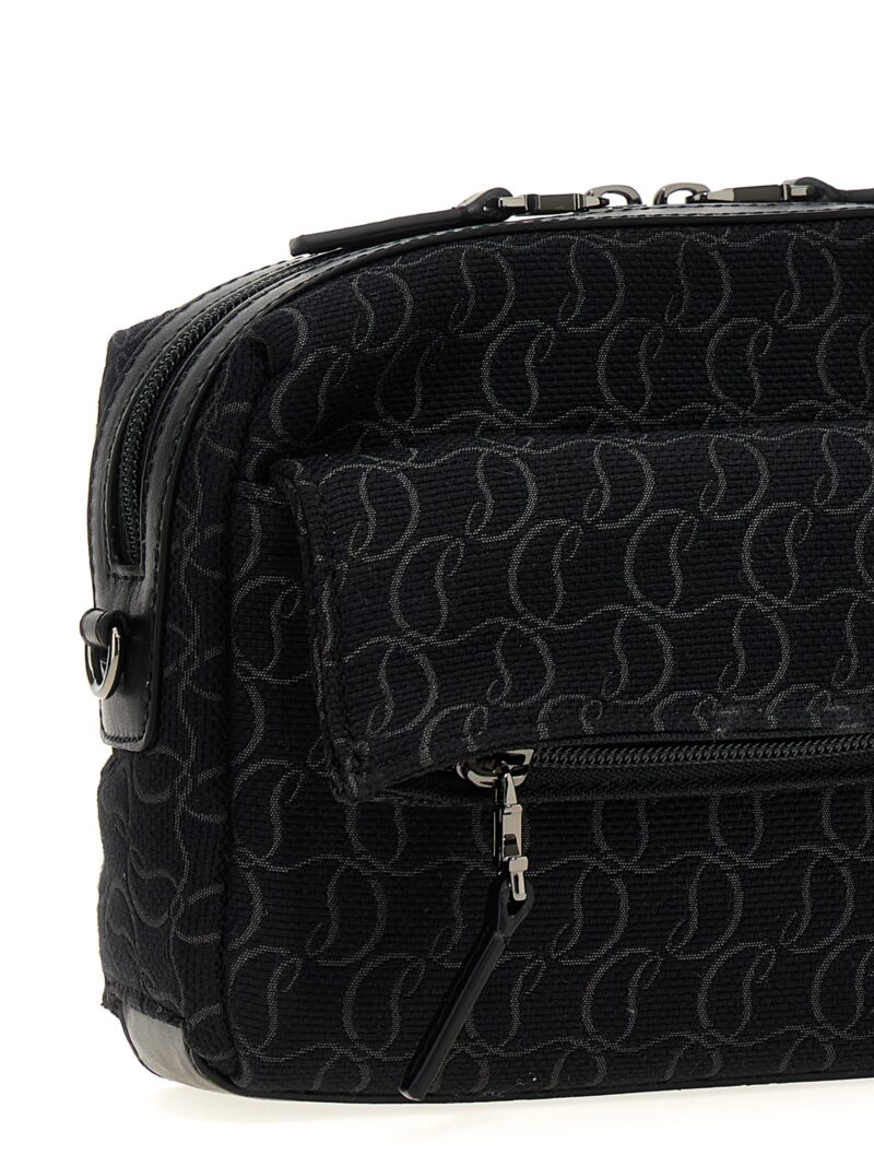 'Zip N Flap' crossbody bag Man CHRISTIAN LOUBOUTIN Black