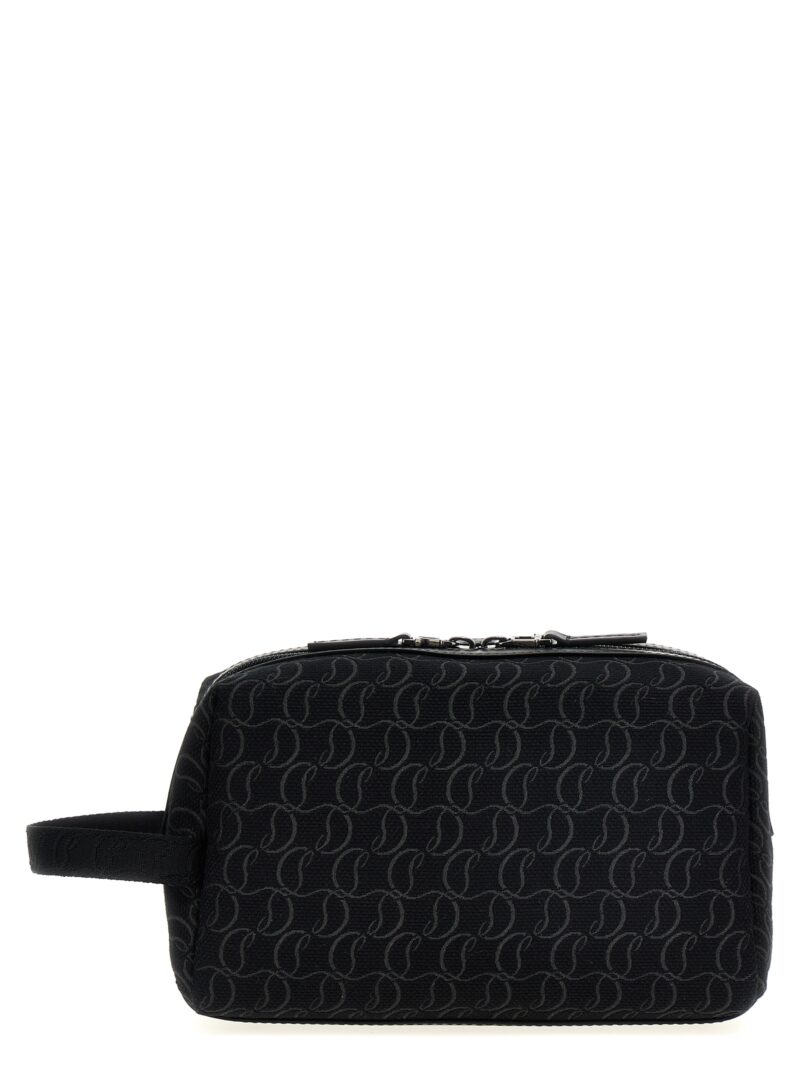 'Zip N Flap' Clutch Bag CHRISTIAN LOUBOUTIN Black