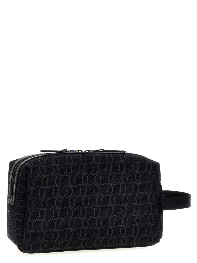 'Zip N Flap' Clutch Bag 1245219B260 CHRISTIAN LOUBOUTIN Black