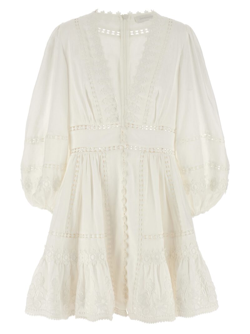 'Pop Trimmed Mini' dress ZIMMERMANN White