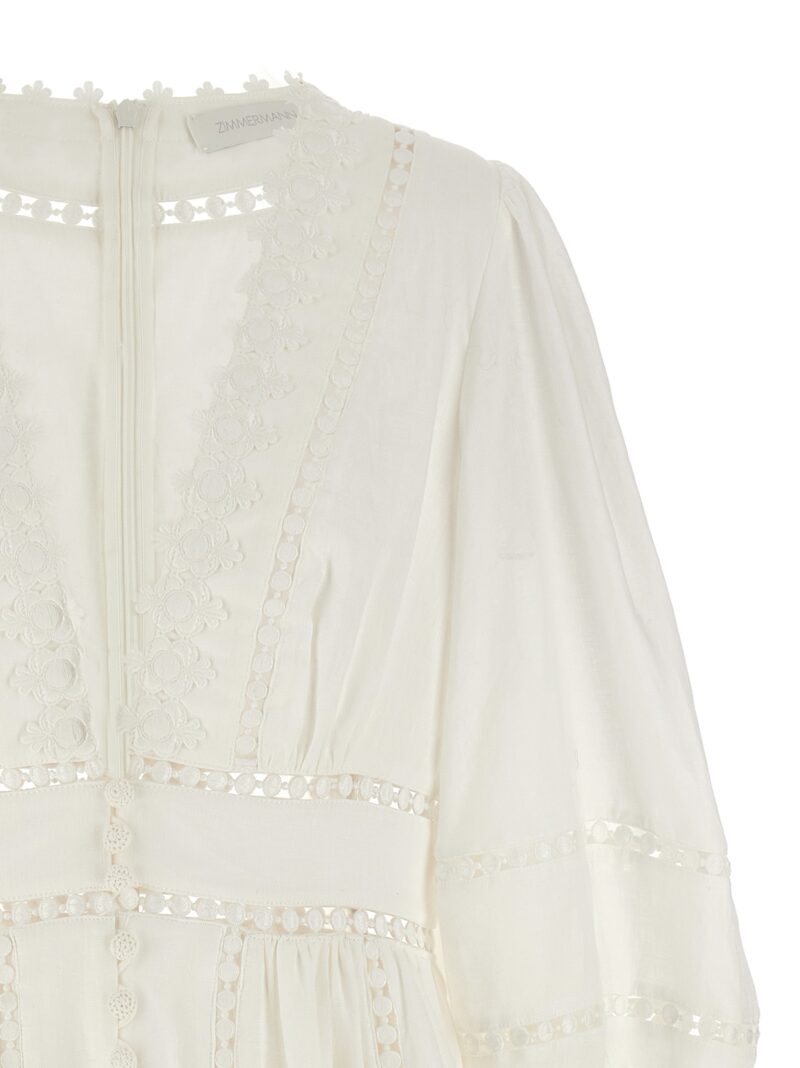 'Pop Trimmed Mini' dress Woman ZIMMERMANN White