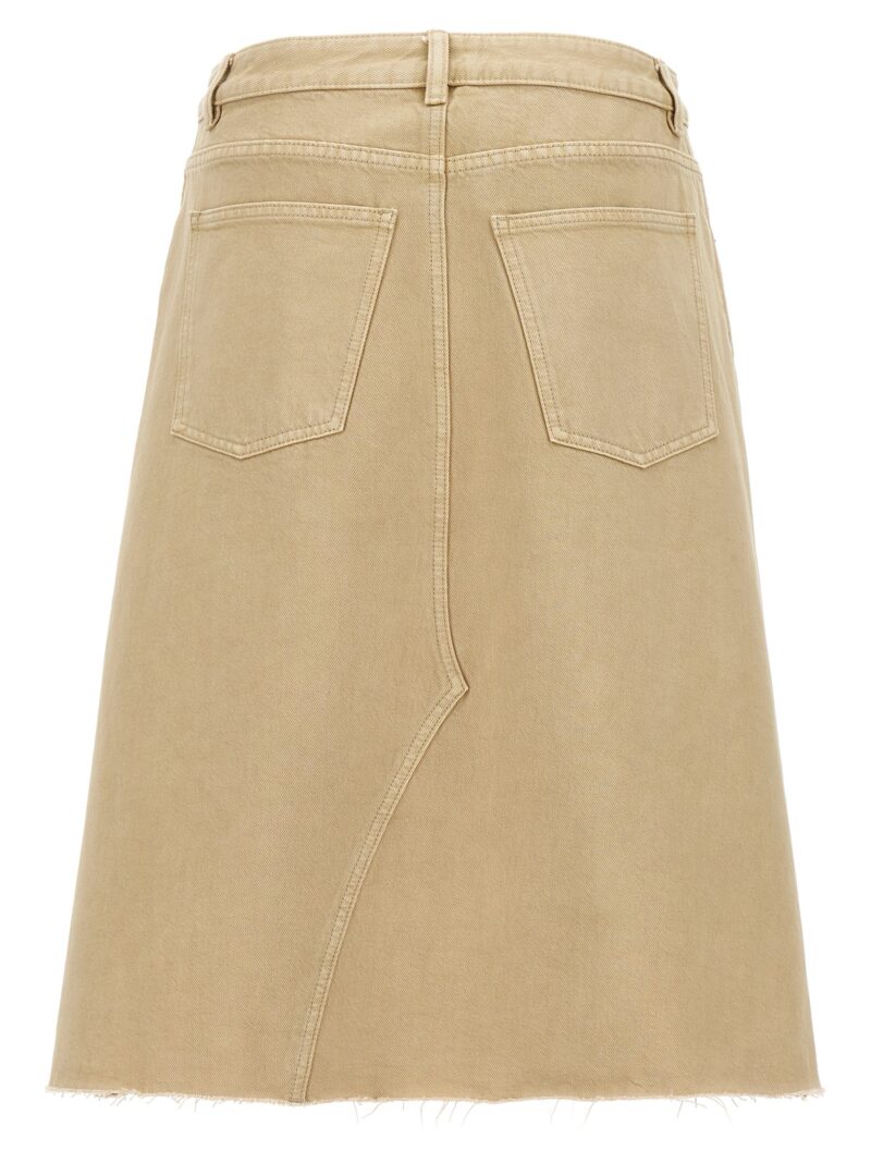 'Deconstructed Midi' skirt 160596253 TORY BURCH Beige