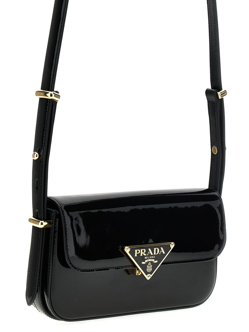 Leather shoulder bag Woman PRADA Black