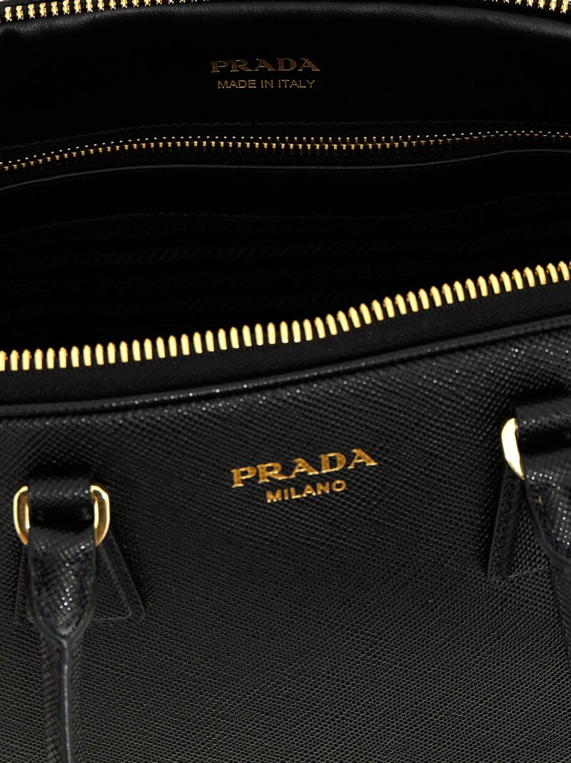 Saffiano medium handbag 100% cow leather (Bos Taurus) PRADA Black