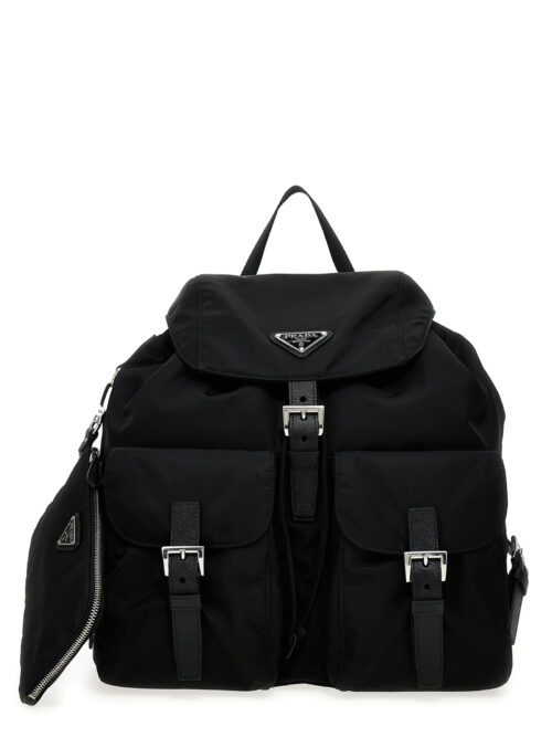 Re-Nylon medium backpack PRADA Black