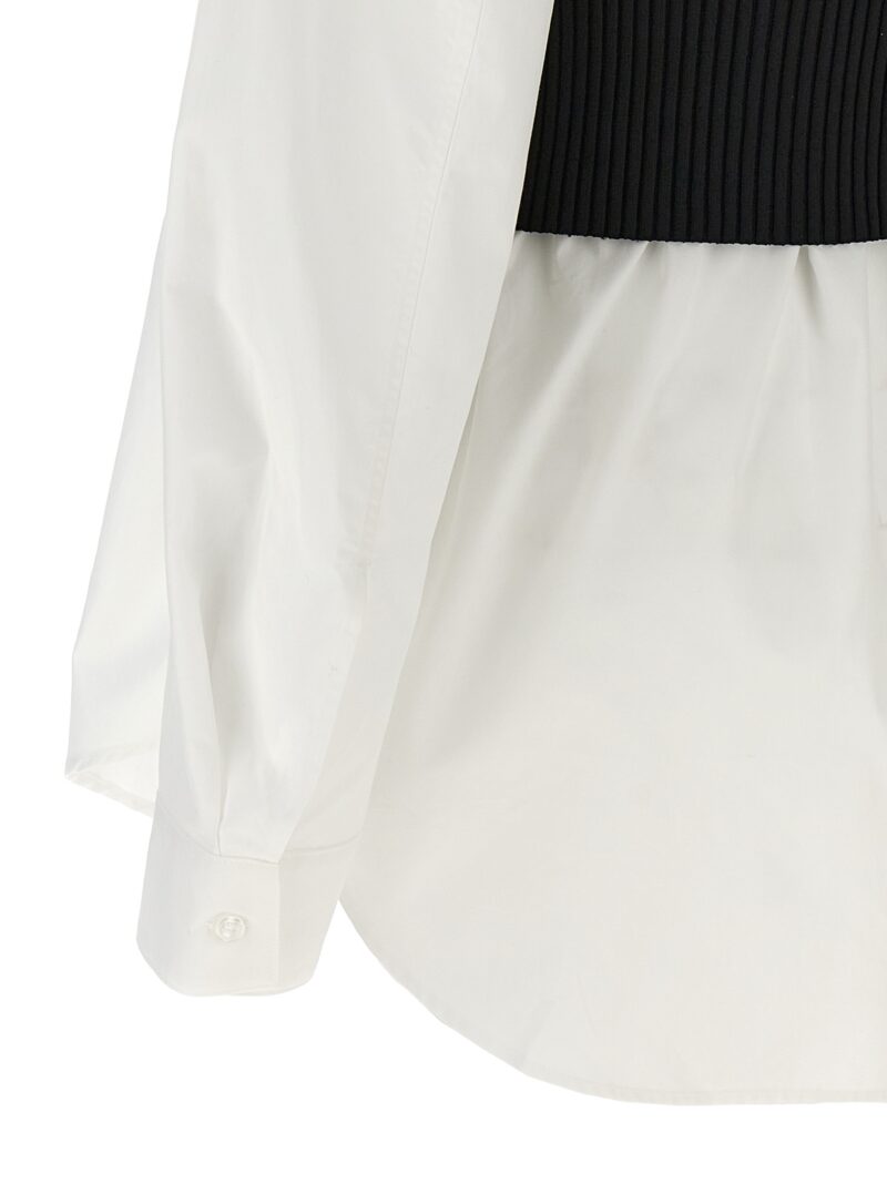 Twin set shirt + top 100% cotton ALEXANDER WANG White/Black