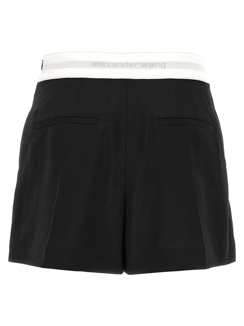 'High Wasted Pleated' shorts 1WC3244747001 ALEXANDER WANG Black