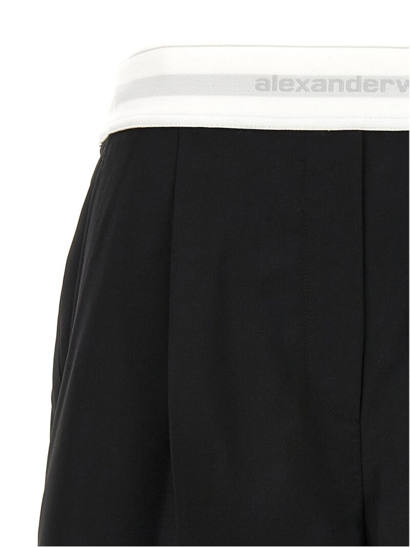 'High Wasted Pleated' shorts Woman ALEXANDER WANG Black