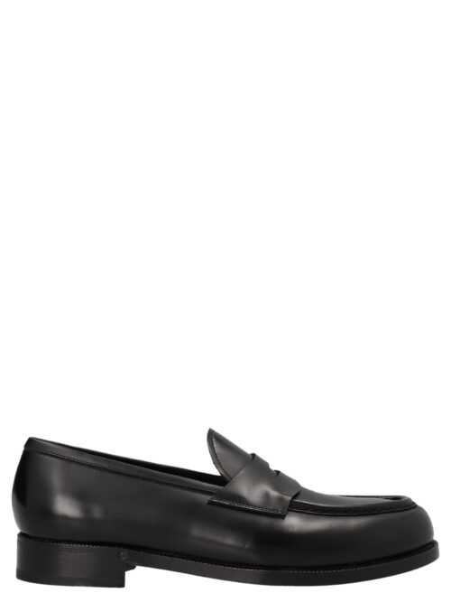 Leather loafers LIDFORT Black