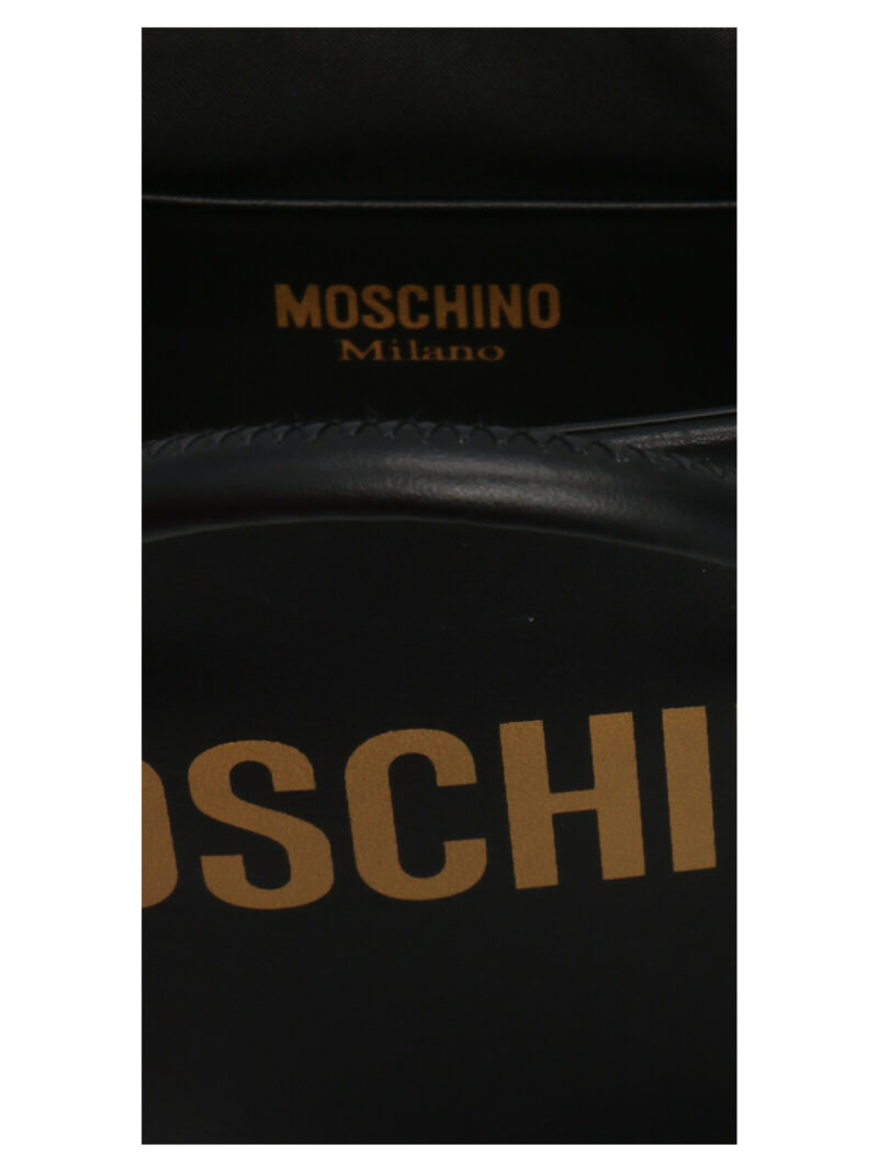 Mini logo handbag 100% calf leather (Bos Taurus) MOSCHINO Black