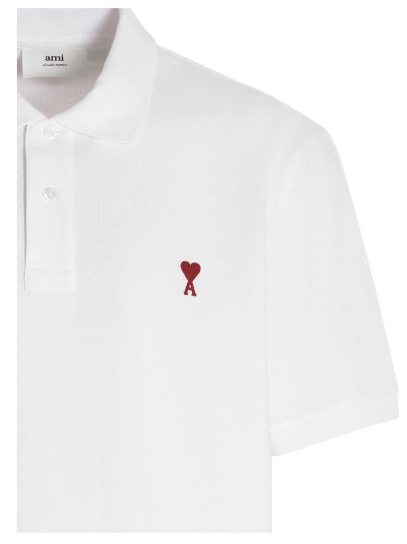 ‘Ami de Coeur’ polo shirt Man AMI PARIS White