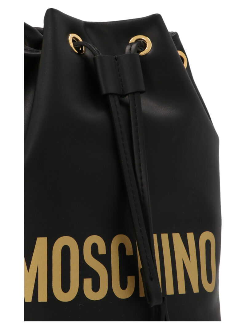 Logo bucket bag Woman MOSCHINO Black