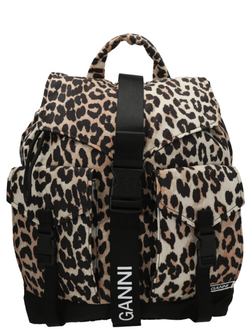 'Leopard Tech' backpack GANNI Multicolor