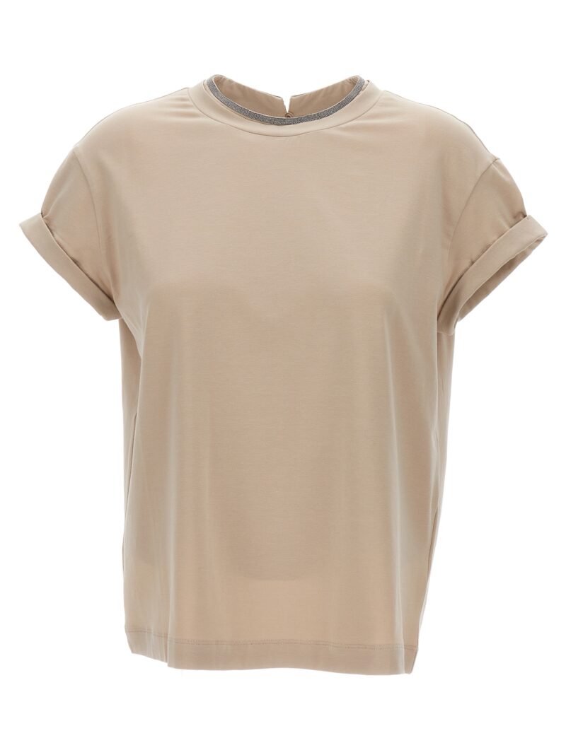 Monile T-shirt BRUNELLO CUCINELLI Beige