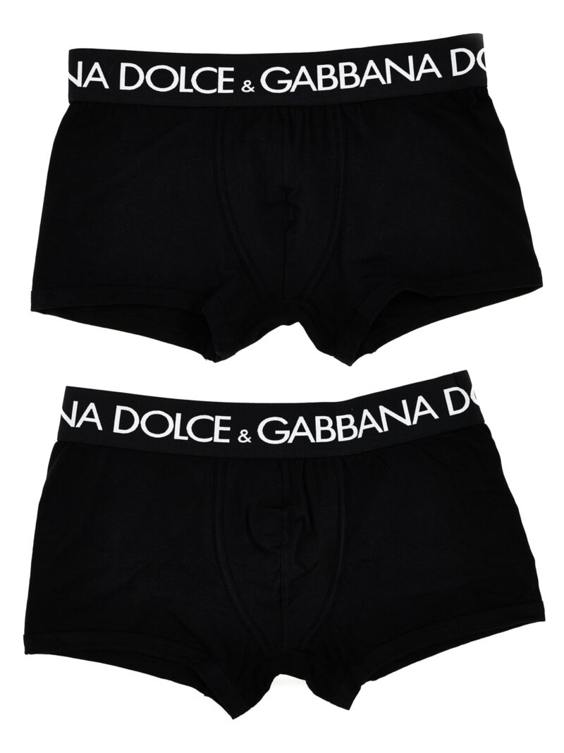 2-Pack logo boxer boxer DOLCE & GABBANA Black