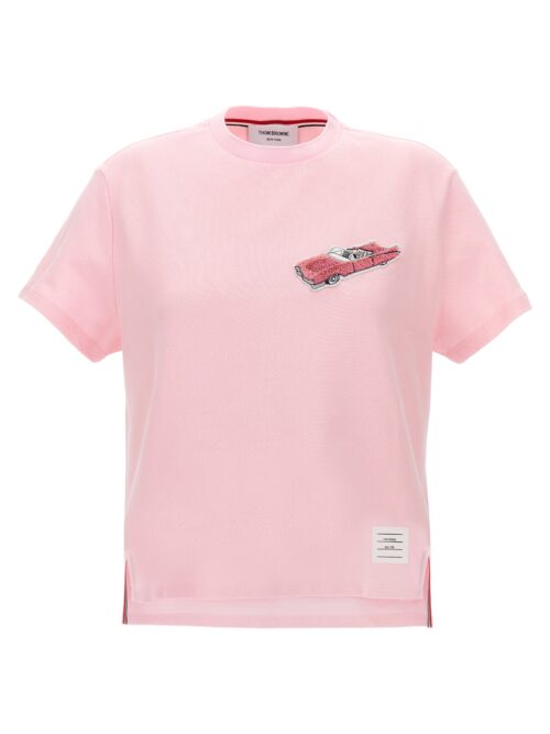 Patch t-shirt THOM BROWNE Pink