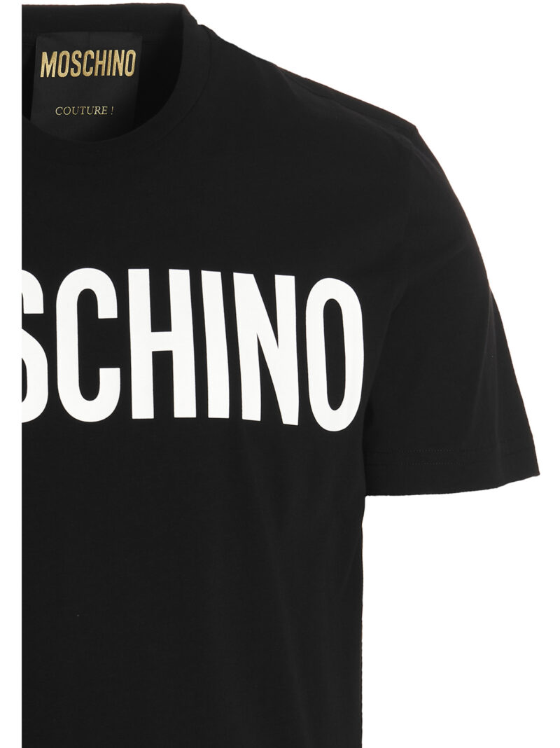 'Label' T-shirt Man MOSCHINO White/Black