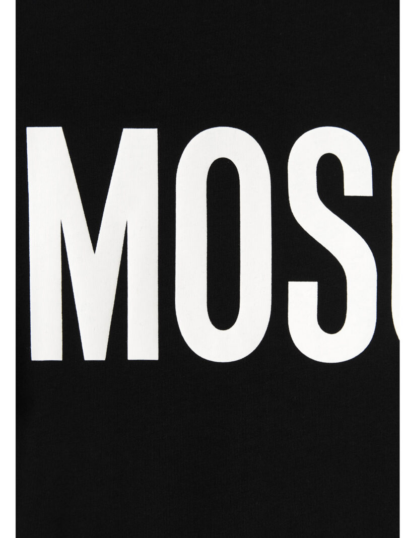 'Label' T-shirt 100% cotton MOSCHINO White/Black