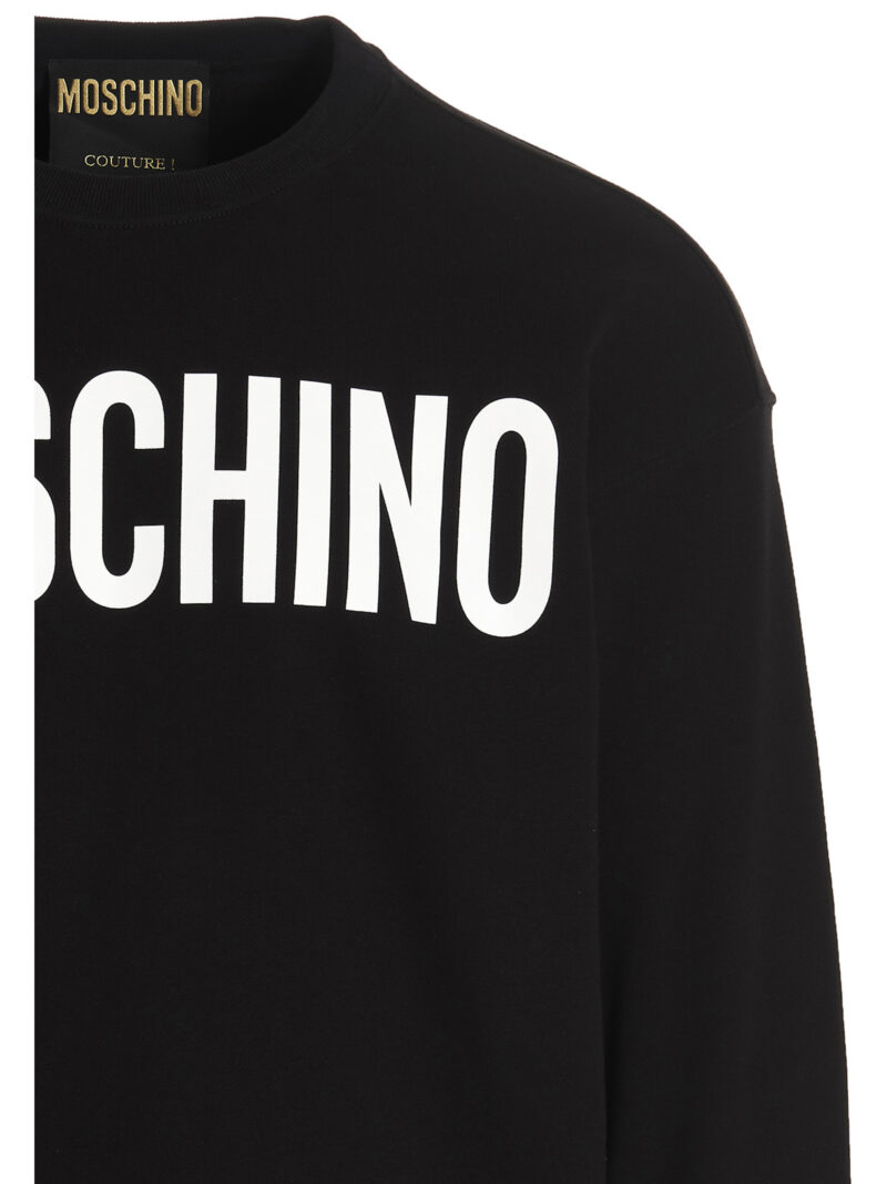 'Label’ sweatshirt Man MOSCHINO White/Black