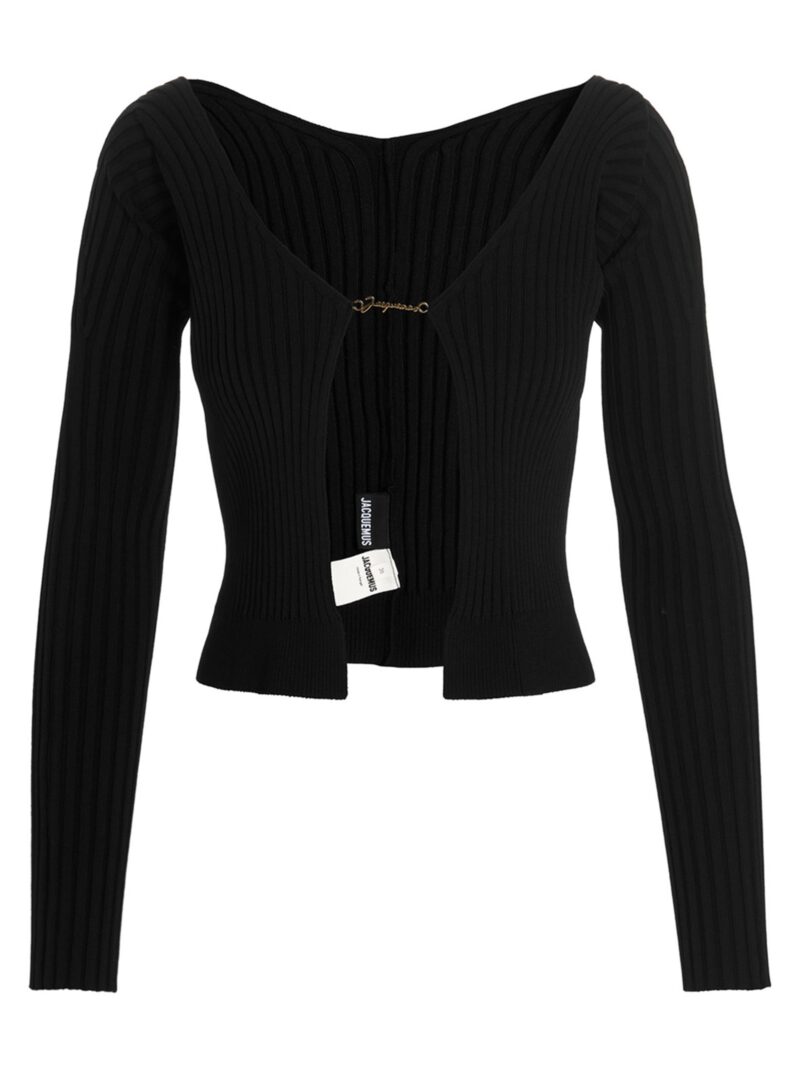 'Le Maille Pralu Longue' cardigan JACQUEMUS Black