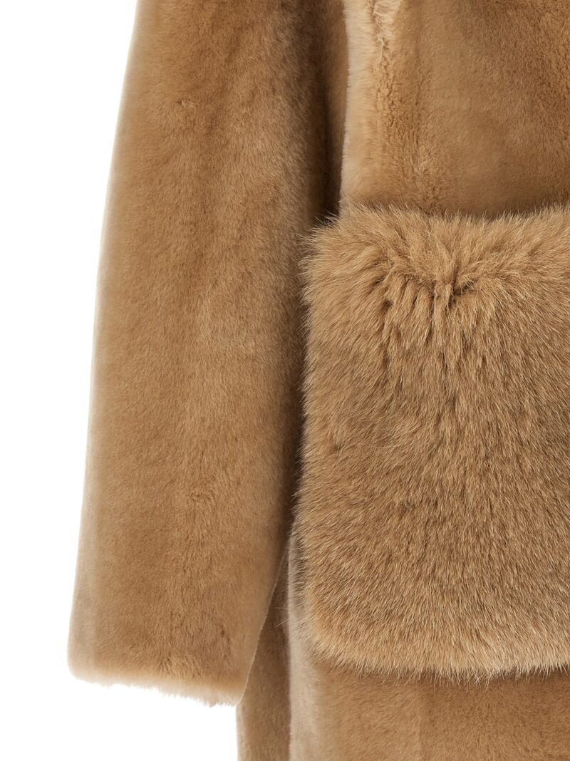 'Merino Straight-Volpe Groenlandia' fur 100% shearling BLANCHA Beige