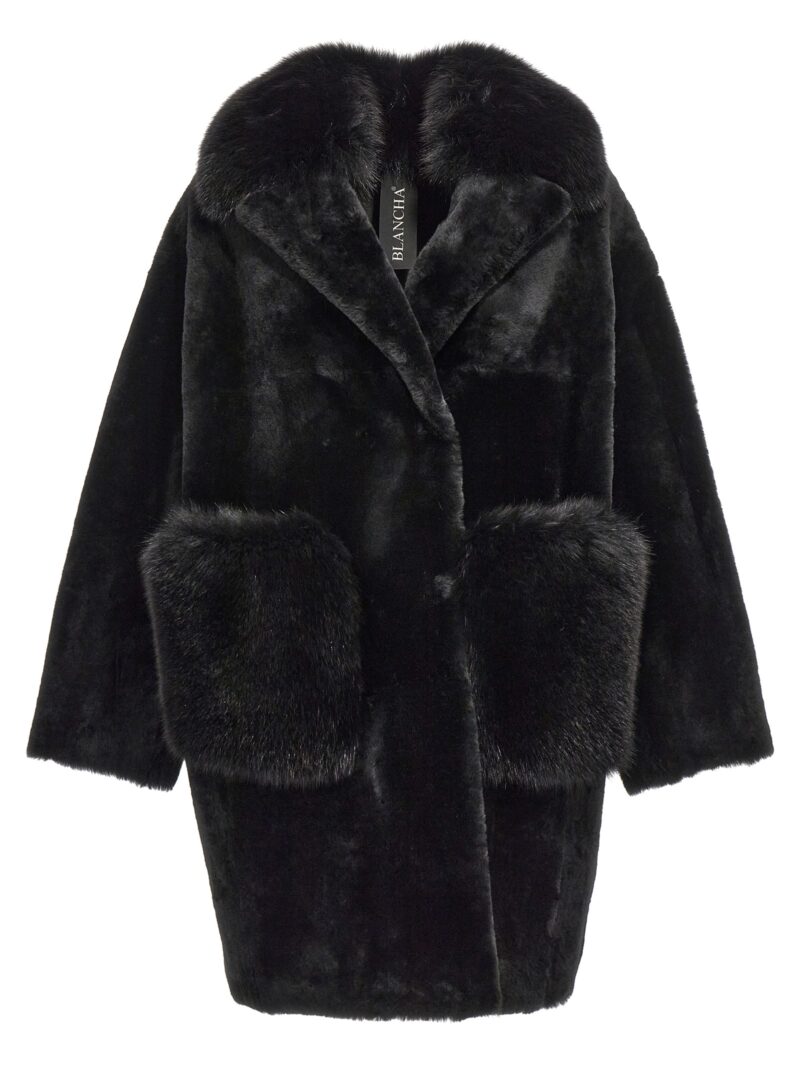 'Merino Straight-Volpe Shadow' fur BLANCHA Black