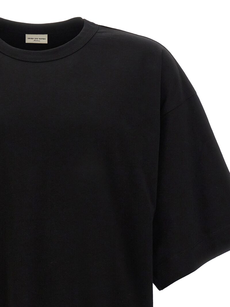 'Hein' T-shirt Man DRIES VAN NOTEN Black