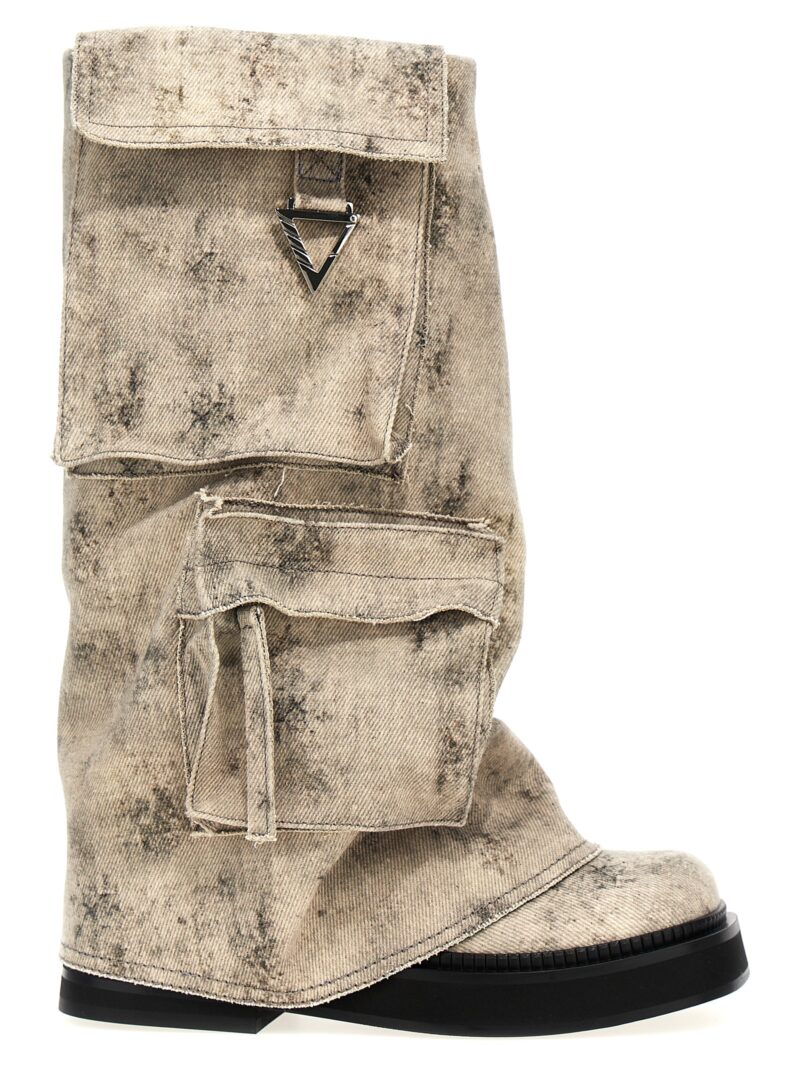 'Fern Robin' boots THE ATTICO Gray