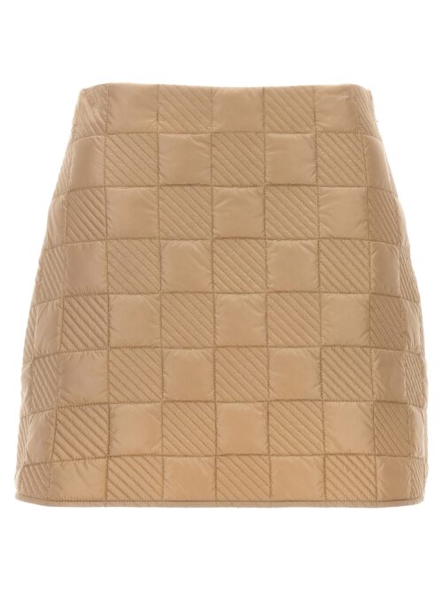 Quilted skirt MONCLER Beige