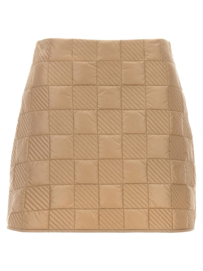 Quilted skirt MONCLER Beige