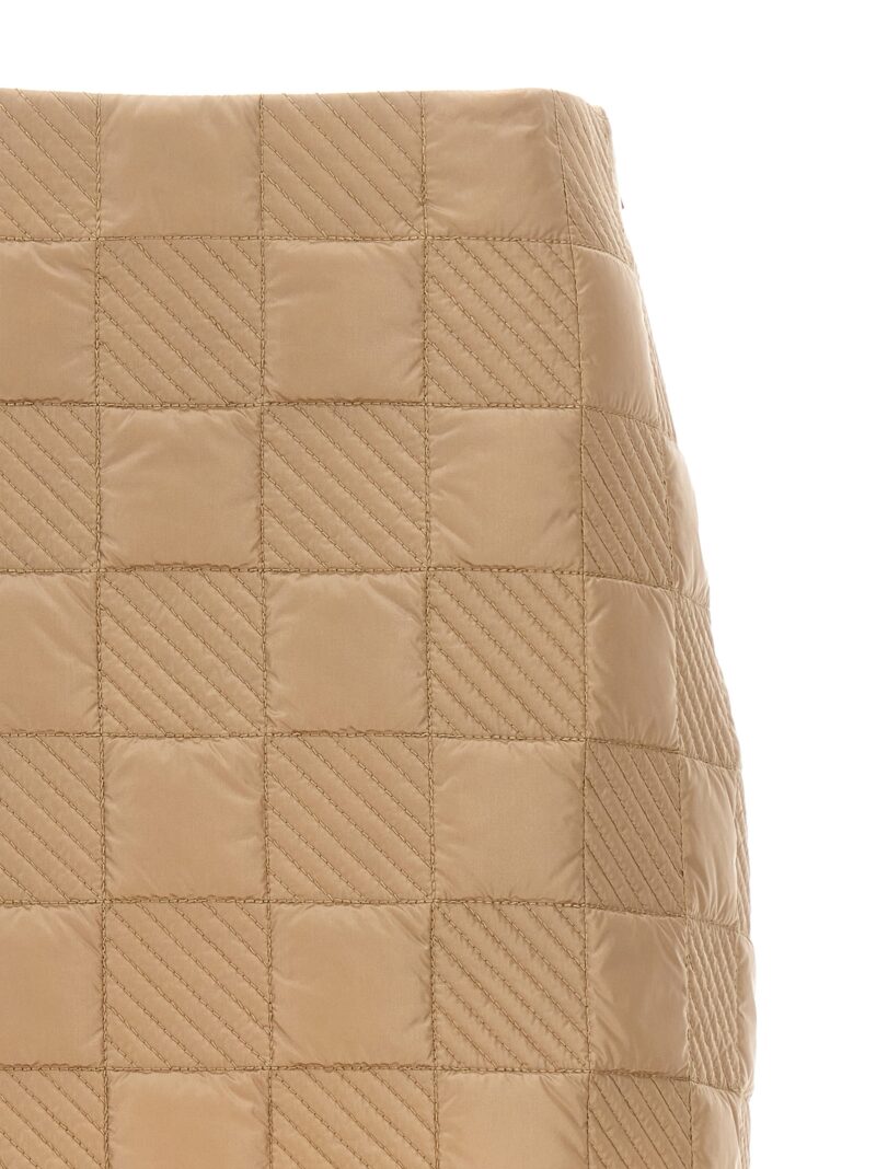 Quilted skirt Woman MONCLER Beige