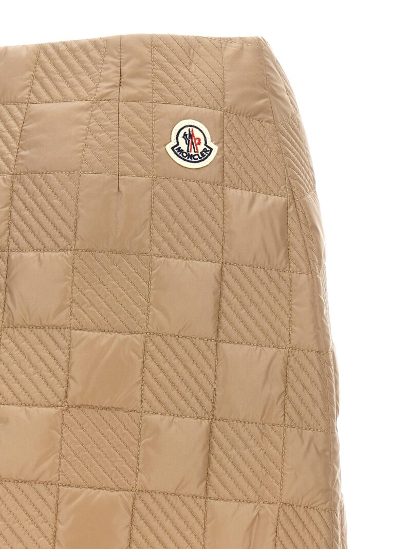 Quilted skirt 100% polyamide MONCLER Beige